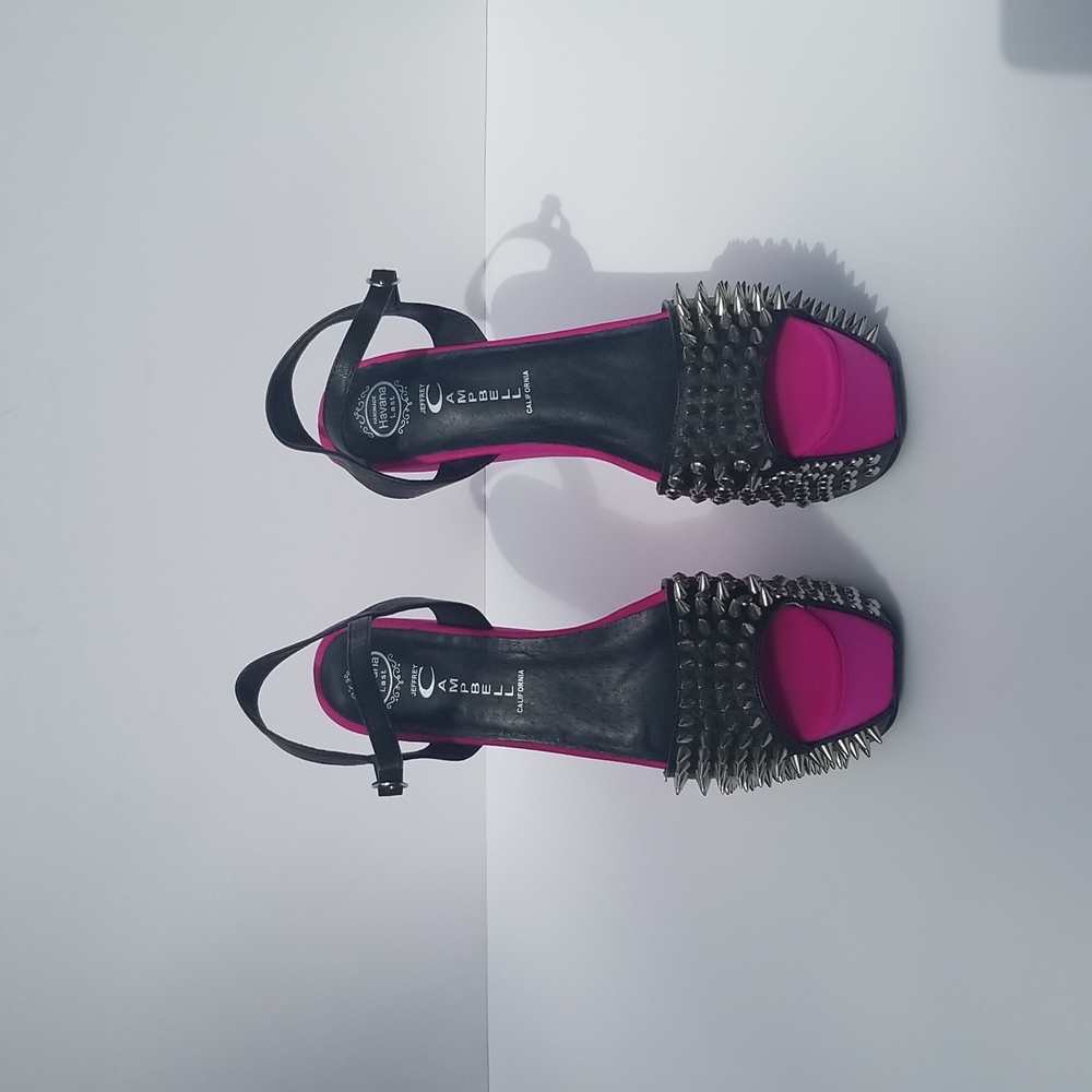 jeffrey Campbell  vicious black fuchsia neoprene